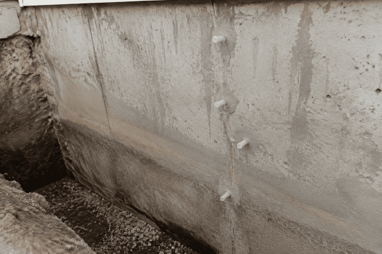 Résultat réparation fissure polyuréthane