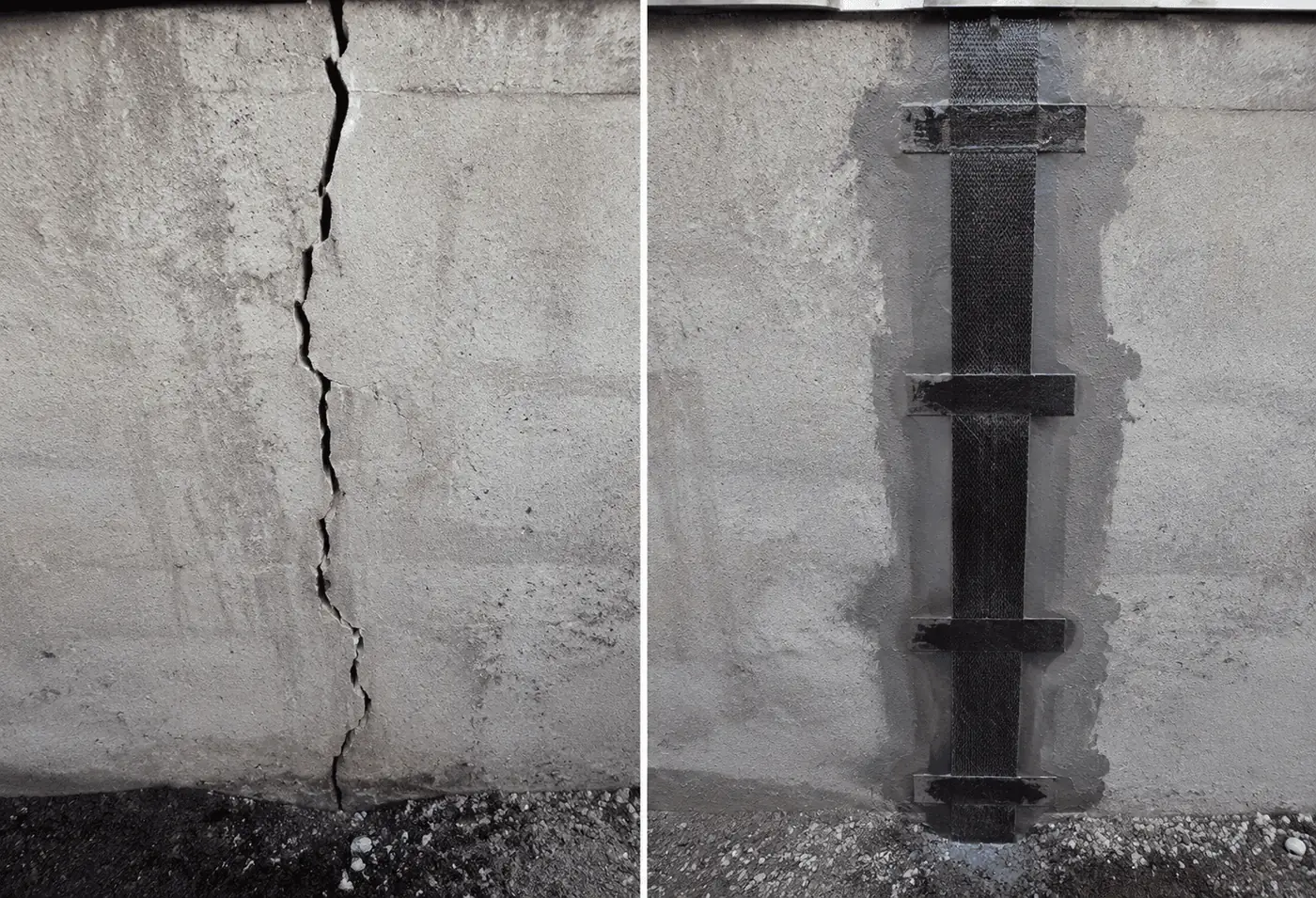 Foundation crack repair by injection — Montreal